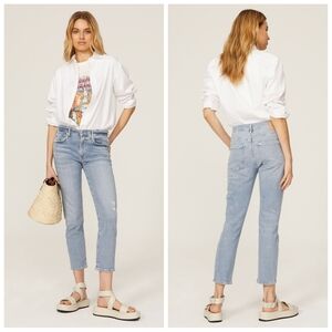 Citizens Of Humanity Ella Mid Rise Crop Slim in Carmine Size 30